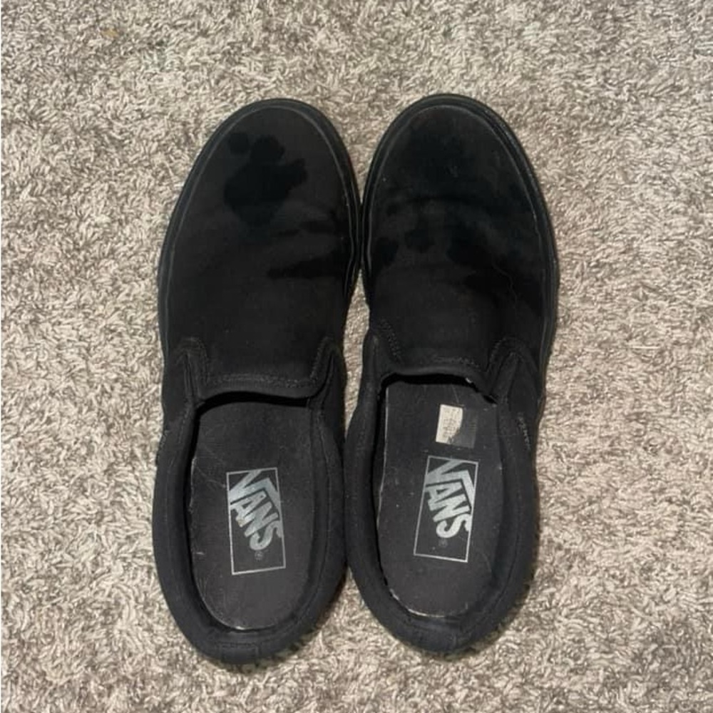 Black slip on vans